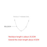 925 Silver Minimalist Beads Choker Necklace for Women