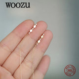 925 Silver Plated Geometric Zircon Long Ear Line for Women
