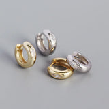 925 Sterling Silver Zircon Circle Hoop Earrings Party Bohemia Ear Jewelry
