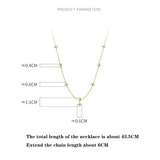 925 Silver Four-Leaf Clover Zircon Necklace For Women