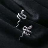 Real 925 Sterling Silver Snake Ear Cuffs Wedding Earrings