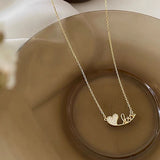 Romantic Heart Zircon Pendant 925 Silver Necklace