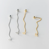 Sweet Heart Zircon Tassel Earrings Women