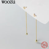 Sweet Heart Zircon Tassel Earrings Women