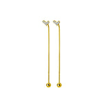Sweet Heart Zircon Tassel Earrings Women