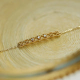 Zircon Hollow Stacked Bracelet 925 Silver 14k Plated Bangle