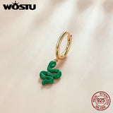 925 Silver Love Eye Earrings Enamel Lip Snake Studs For Women