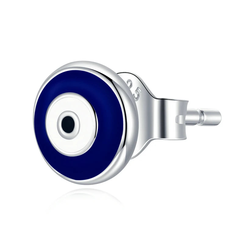 925 Silver Guardian Eye Stud Earrings Enamel Earrings For Women