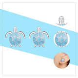 925 Sterling Silver Opal Stud Earrings For Women Wedding Anniversary Jewelry
