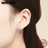 925 Silver Boho Hoop Earrings Anniversary Gift FIE493