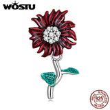 925 Silver Colorful Daisy Charms Beads DIY Bracelet Necklace