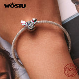 925 Silver Magic Rabbit Hat Charms Beads for Bracelet Necklace