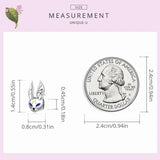 925 Sterling Silver Punk-Style Rabbit Charms Animal Beads Pendants