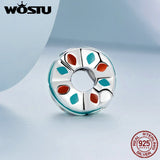 925 Sterling Silver Colorful Spacer Stopper Beads for DIY Charms Bracelet