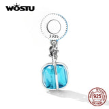925 Silver Bow Gift Pendent Charms Bead for DIY Bracelet Necklace