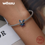 925 Sterling Silver Colorful Dragon Charms Beads for Bracelet Necklace