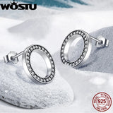 925 Silver Flower Unicorn Fairy Stud Earrings Wedding Jewelry