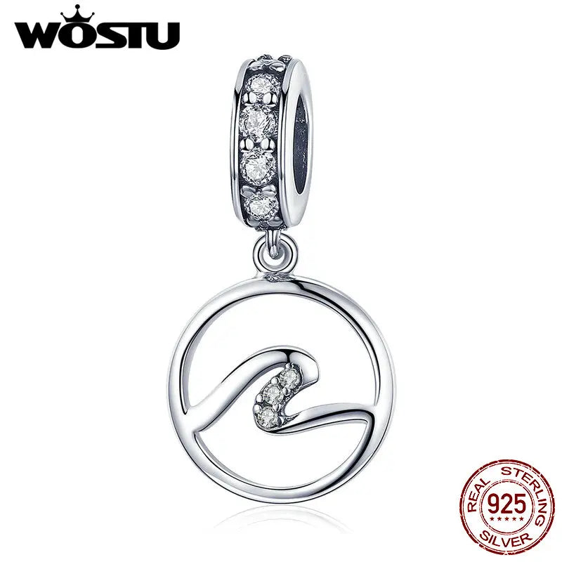 925 Silver Geometric Charm Bracelet & Necklace Pendant