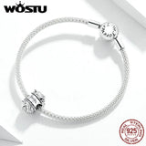 925 Silver Mom Beads Love Charm Pendant CQC1654