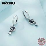 925 Silver Starlight Ear Clips Sandstone Earrings Hoop Wedding Gift