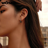 925 Sterling Silver Boho Hoop Earrings for Women