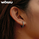 925 Sterling Silver Boho Hoop Earrings for Women
