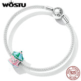 925 Sterling Silver Carousel Beads DIY Women Fine Jewelry Gift