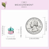 925 Sterling Silver Carousel Beads DIY Women Fine Jewelry Gift