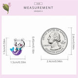 925 Silver Mermaid Tail Bear Charm for Bracelet Making