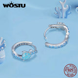 Enamel Turtle Ear Clips 925 Sterling Silver Ear Buckles with CZ Fine Jewelry