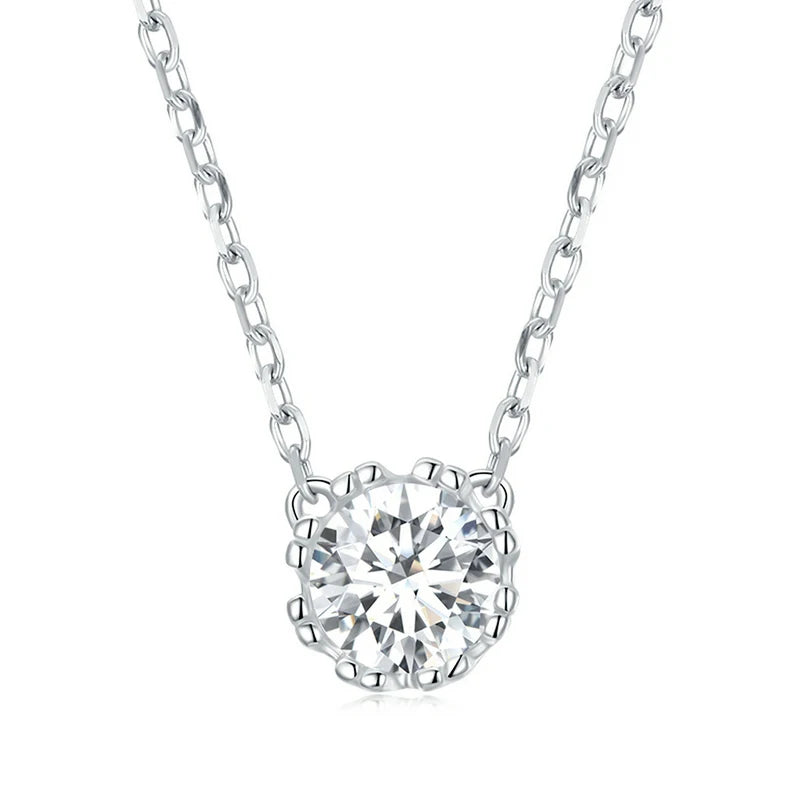 925 Sterling Silver Zircon Choker Necklace for Women