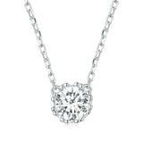 925 Sterling Silver Zircon Choker Necklace for Women