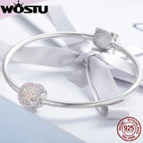 925 Silver Blooming Flower Charm Bead for DIY Bracelet CQC923