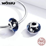 925 Silver Interstellar Glass Beads Charms for Bracelet & Bangle