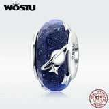 925 Silver Interstellar Glass Beads Charms for Bracelet & Bangle