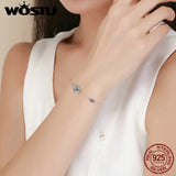 925 Silver Fatima Hands Chain Link Bracelet For Women