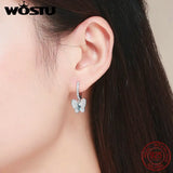 925 Silver Butterfly Drop Earrings Women Gift CQE513