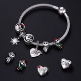925 Silver Romantic Love Pendant Charm Beads for Bracelet DIY Jewelry