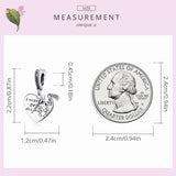 925 Silver 'Love or Death' Pendant Charm Bead for Bracelet DIY