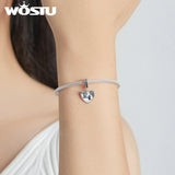 925 Silver 'Love or Death' Pendant Charm Bead for Bracelet DIY