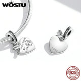 925 Silver 'Love or Death' Pendant Charm Bead for Bracelet DIY
