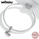 925 Sterling Silver Motorbike Car Pendant Charm Bead Bracelet DIY