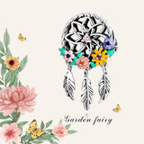 Daisy Flower Charms 925 Sterling Silver Vintage Beads Pendant