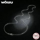 925 Silver Long Chain Necklace for Women S925 Jewelry