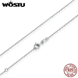 925 Silver Long Chain Necklace for Women S925 Jewelry