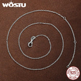 925 Silver Long Chain Necklace for Women S925 Jewelry
