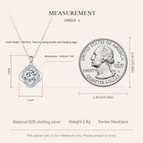 6.5MM Moissanite Necklace 925 Silver Zircon Chain for Women Gift