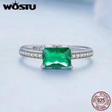 925 Silver Zircon Wedding Rings Delicate Bride Engagement Party Ring
