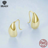 925 Silver Wedding Hoop Earrings Women Star Geometric Drop Ear Studs