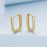 925 Silver Wedding Hoop Earrings Women Star Geometric Drop Ear Studs